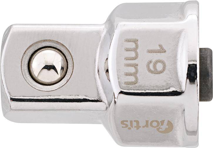 Steckschlüssel-Adapter 19mm für 1/2" FORTIS