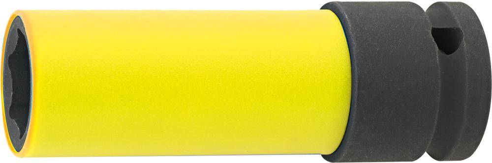 Kraft- Steckschlüsseleinsatz mitKunststoff-Hülse 1/2" 19x85mm FORTIS