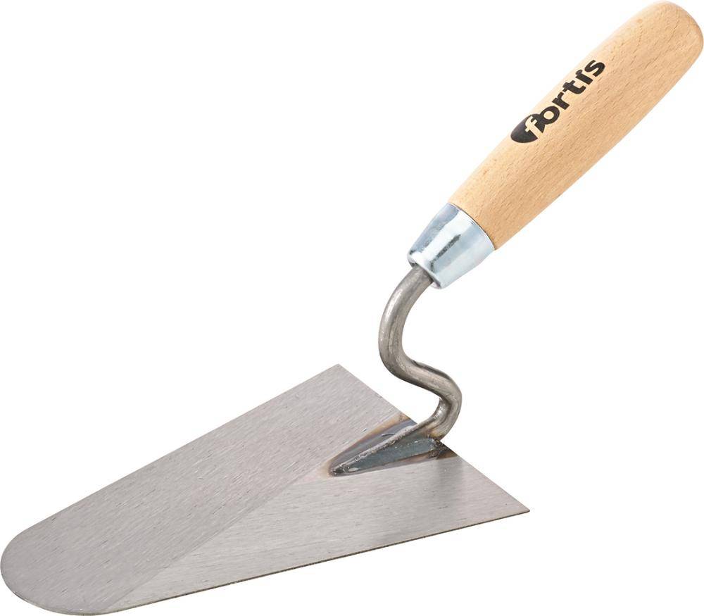 Rheinische Maurerkelle 180mm mit S-Hals FORTIS