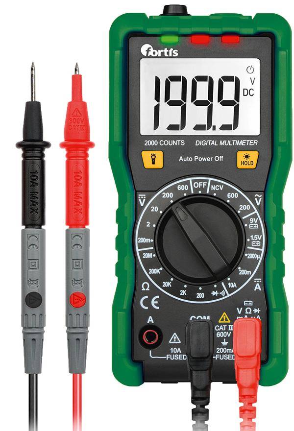 Digital-Multimeter 0,1 mV-600V FORTIS - Artikel: 4063726007735