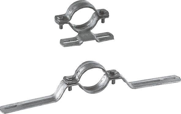 Rohrschelle R107, 70mm, verzinkt mit Schrauben FORTIS Bau - Artikel: 4063726007742