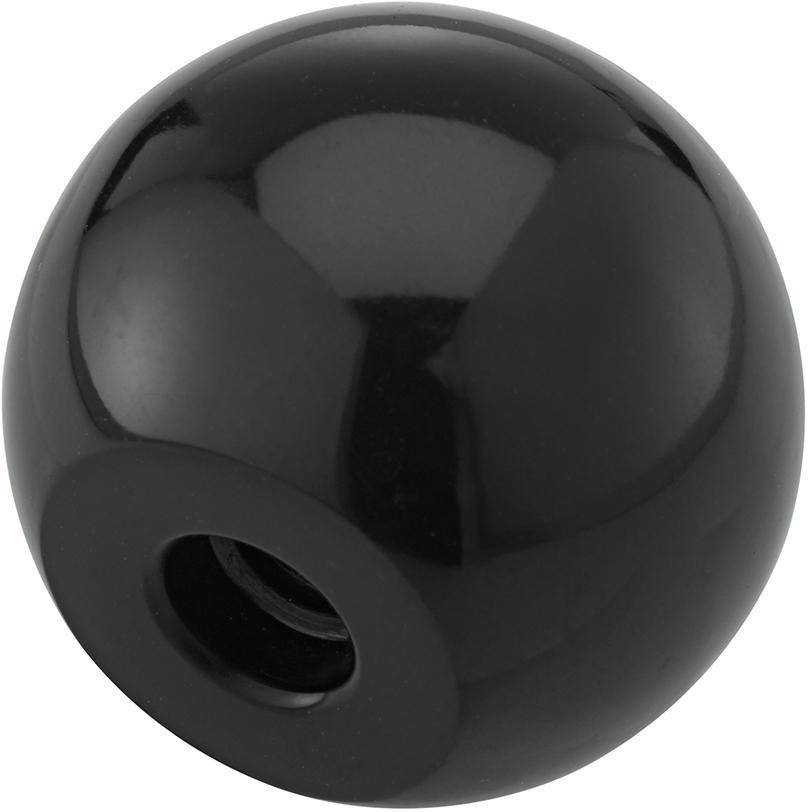 Kugelknopf DIN319 Duroplast, Form C, 20mm, M 5, Inhalt: 10 Stück FORTIS - Artikel: 4063726009241