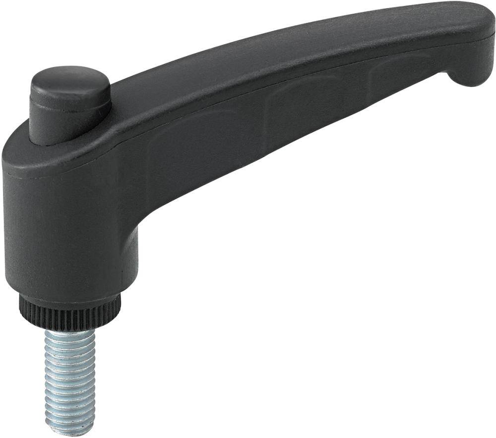 Klemmhebel mit AG Thermoplast, Gr. 45, M 6x20, Inhalt: 5 Stück FORTIS - Artikel: 4063726009531