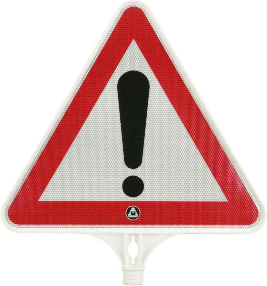 Schild Achtung, Folie Typ 2, Seitenlänge 440mm - Artikel: 4250410183015