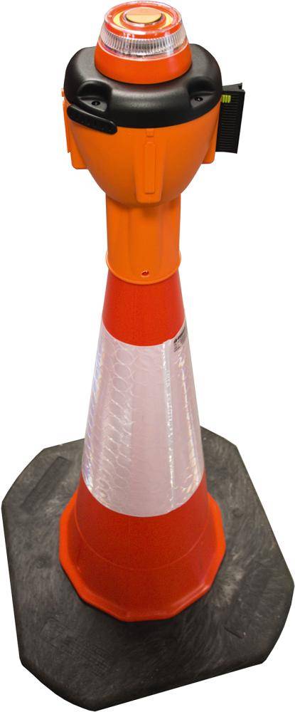 Blinklichtaufsatz gelb leuchtend für Aufsatz 9m - Artikel: 4251021125555