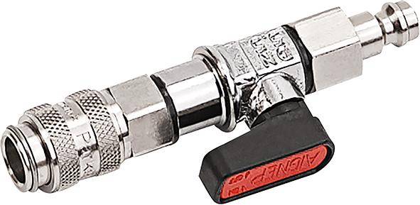 Kugelhahn steckbar NW5 Kupplung offen / Nippel NW5 - Artikel: 4251058703368