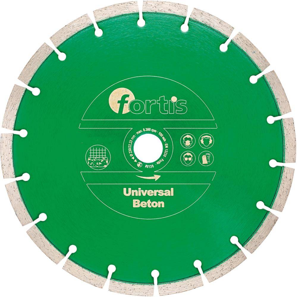 Diamant-Trennscheibe Universal Beton Ø 125 mm gesintert 10 mm Bohrung 22,2 mm FORTIS - Artikel: 4317784704526