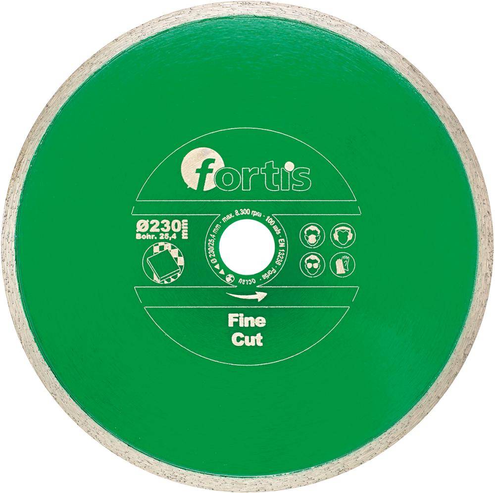 Diamant-Trennscheibe Fine Cut Ø 230 mm Segmenthöhe 8 mm Bohrung 25,4 mm FORTIS - Artikel: 4317784704816