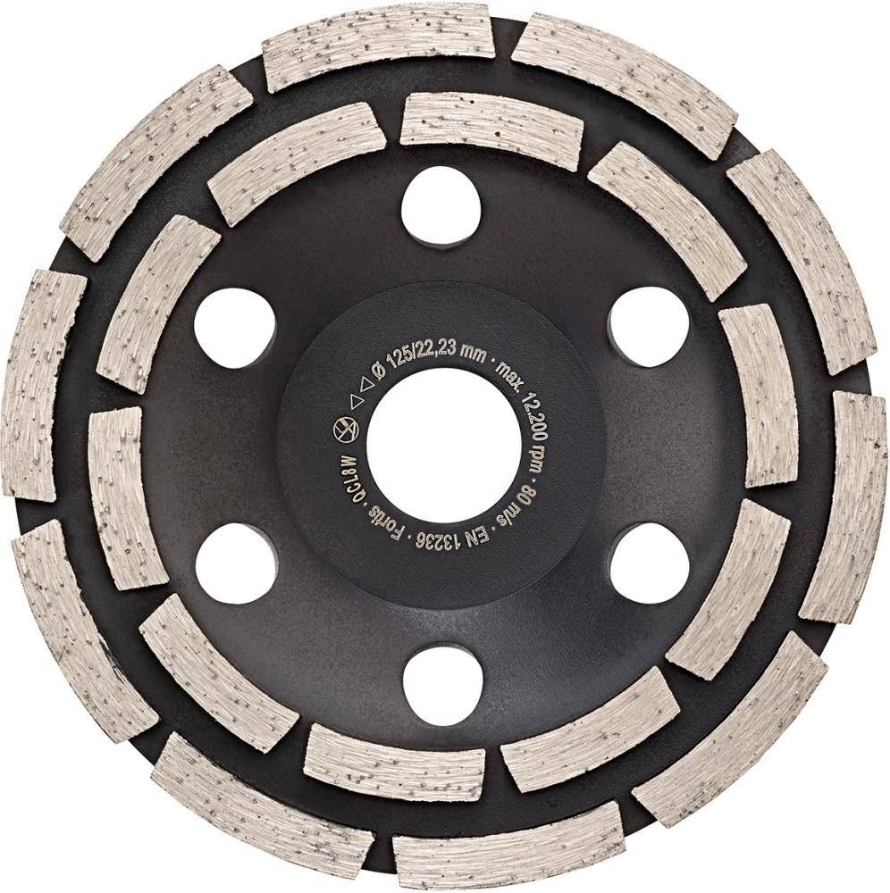 Diamant-Schleifteller Power Duo Ø 125 mm 2-reihig Bohrung 22,2 mm FORTIS - Artikel: 4317784704830