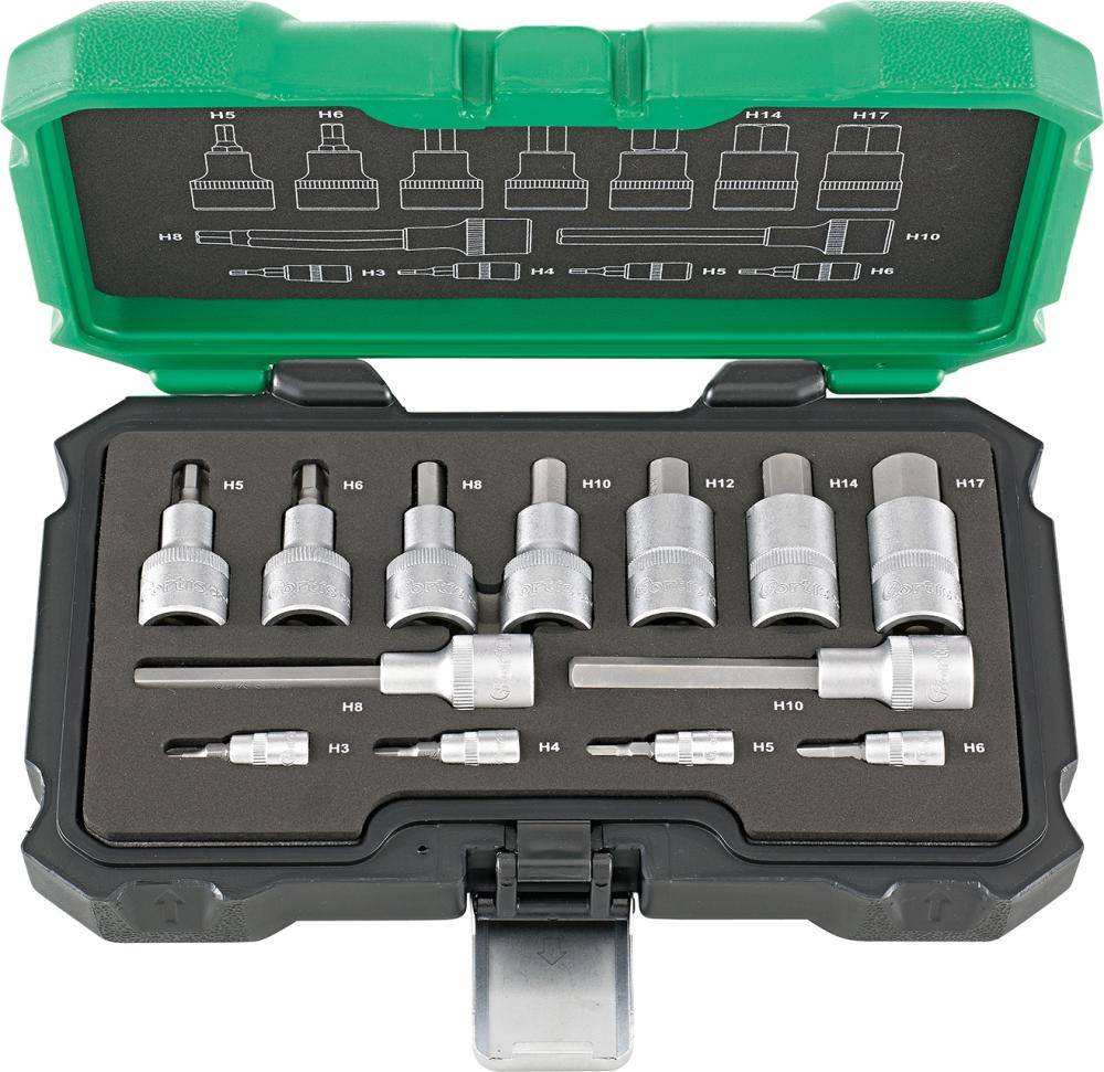 Einsatz.-Grt. 1/4"+1/2" 13tlg. Innensechsk.FORTIS - Artikel: 4317784706476