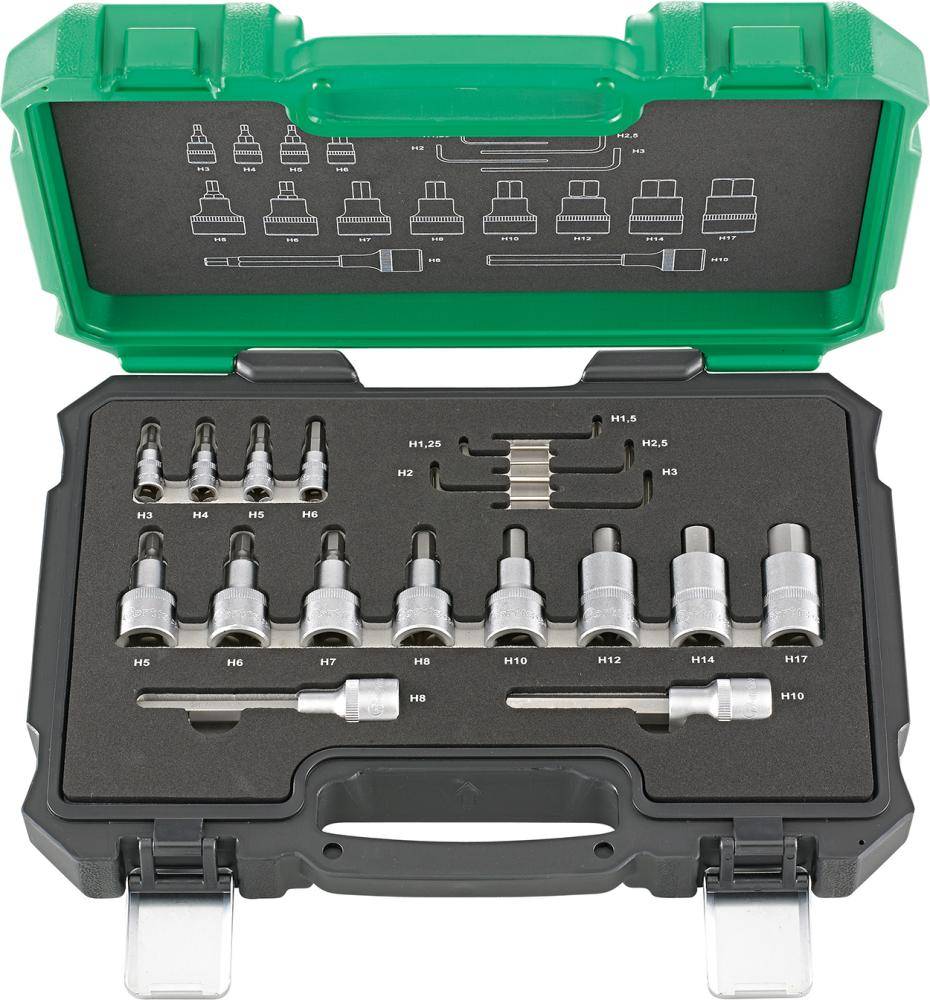 Steckschl.-Grt. 1/4"+1/2"19tlg. FORTIS - Artikel: 4317784707015