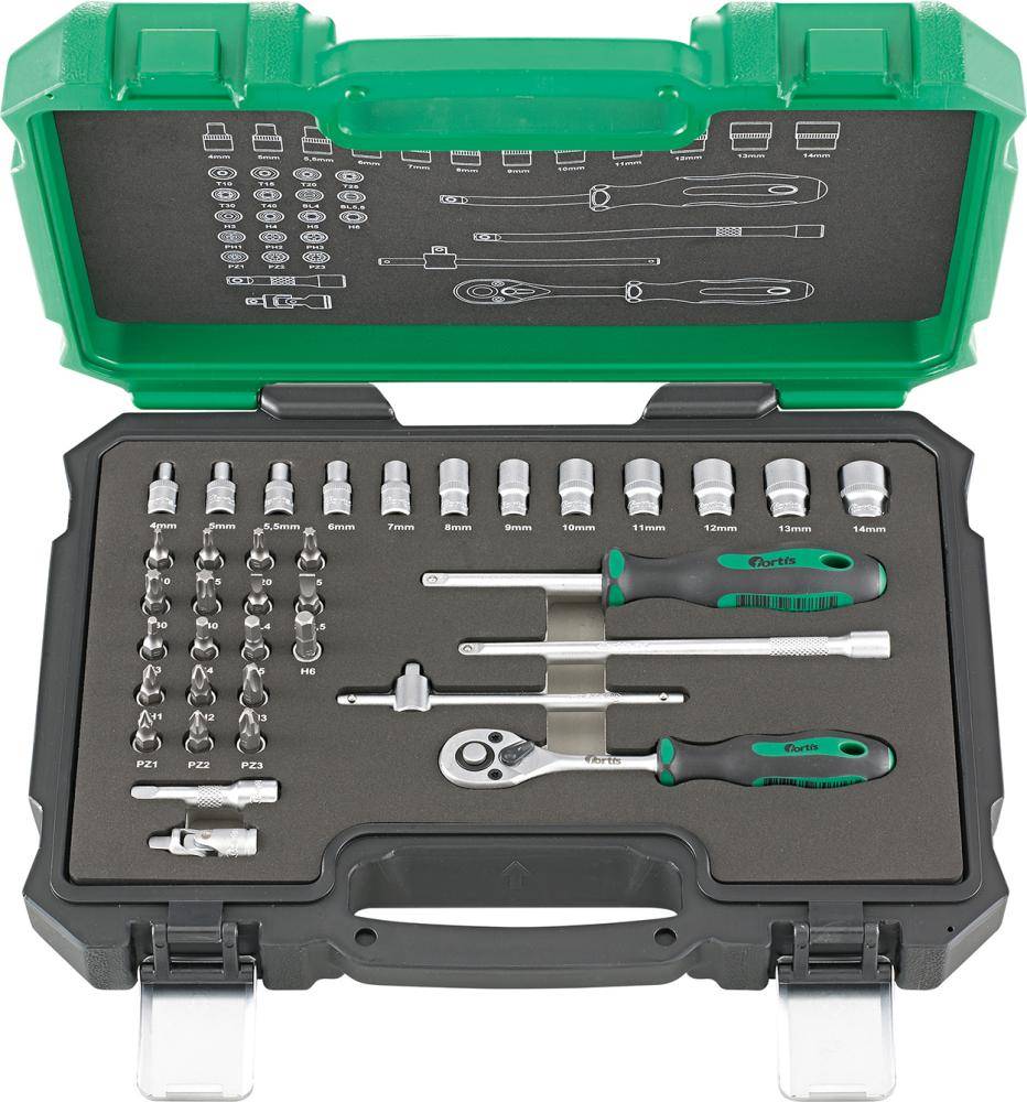 Steckschl.-Grt. 1/4" 36tlg. FORTIS - Artikel: 4317784707794