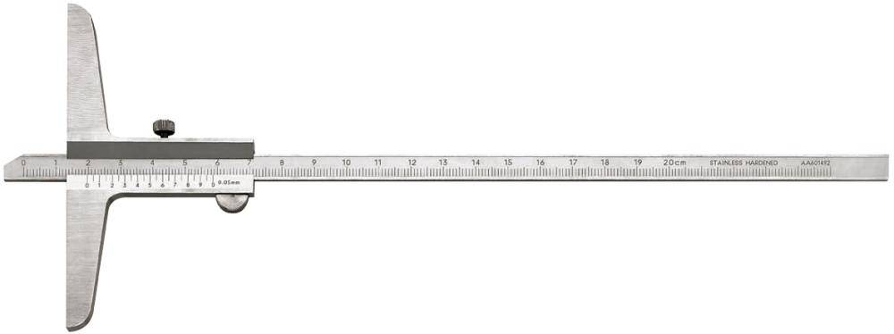 Tiefenmessschieber 200mm 1/50 FORTIS - Artikel: 4317784717427