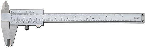 Taschenmessschieber parallaxfrei + Fest- stellung 150mm 1/50 1/1000 FORTIS - Artikel: 4317784717564