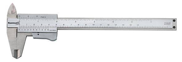 Taschenmessschieber parallaxfrei + Moment- Feststellung 150mm 1/50 1/1000 FORTIS - Artikel: 4317784717571