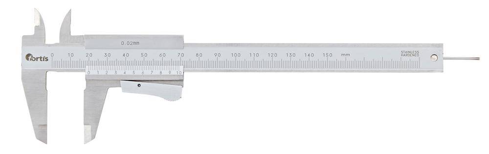 Taschenmessschieber Momentfeststellung 150 1/50 1/1000 FORTIS - Artikel: 4317784717595