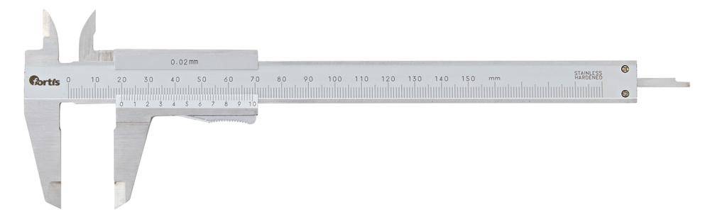 Taschenmessschieber Momentfeststellung 150mm 1/50, 1/1000 FORTIS - Artikel: 4317784717618