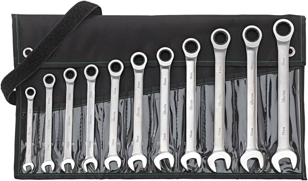 Maulschl.Satz mit Ringr. 11tlg. ger. 8-19mm FORTIS - Artikel: 4317784727228