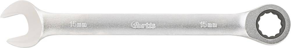 Maulschl. mit Ringratsche15mm gerade FORTIS - Artikel: 4317784727297