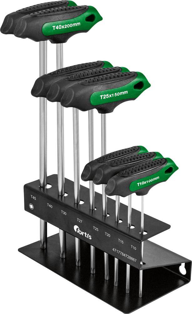 T-Griff-Schraubendreher- Satz 7-teilig T10-T45 FORTIS - Artikel: 4317784728867