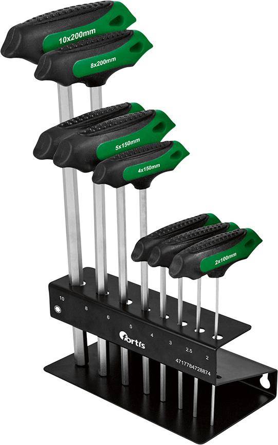 T-Griff-Schraubendreher- Satz 8-teilig 2-10mm FORTIS - Artikel: 4317784728874