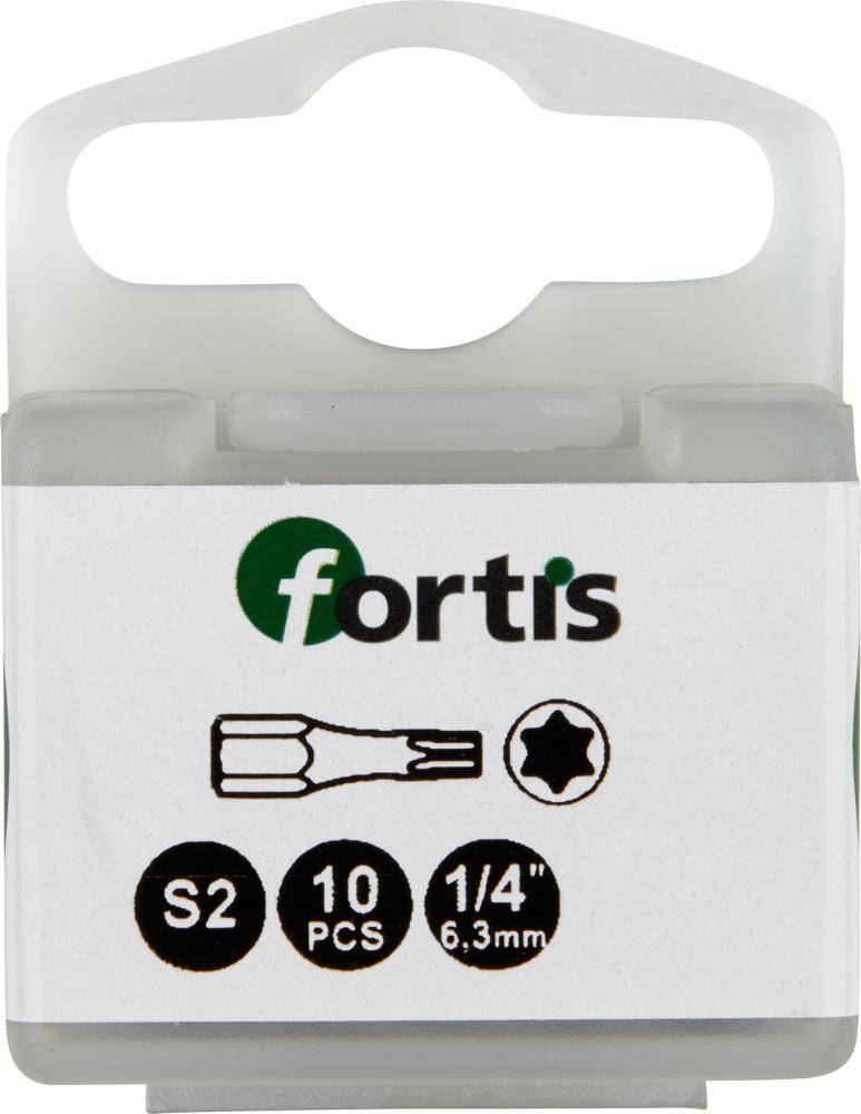 Bit Torsion 1/4" DIN3126 C6,3 T25x25mm 10er Pack FORTIS - Artikel: 4317784729260