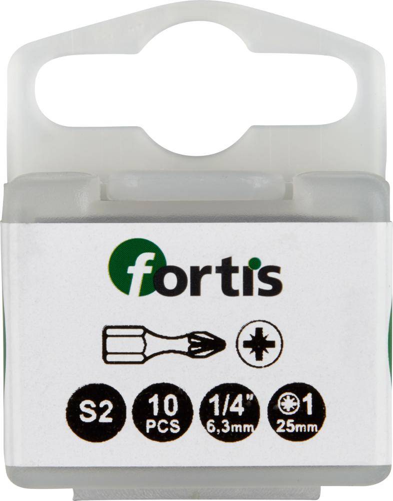 Bit Torsion 1/4" DIN3126 C6,3 PZ1x25mm 10er Pack FORTIS - Artikel: 4317784729321