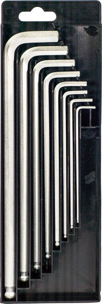 Winkelschraubendreher- Satz in Schiebebox 8-teilig 2-10mm lang Kugelkopf FORTIS - Artikel: 4317784729925