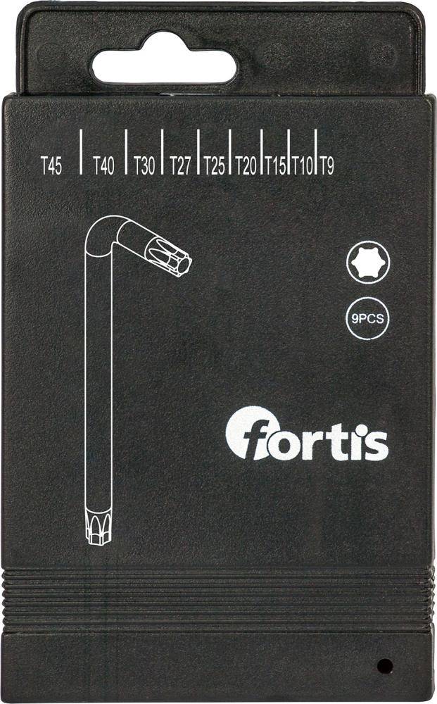 Winkelschraubendreher- Satz in Schiebebox 9-teilig T9-T45 FORTIS - Artikel: 4317784729956
