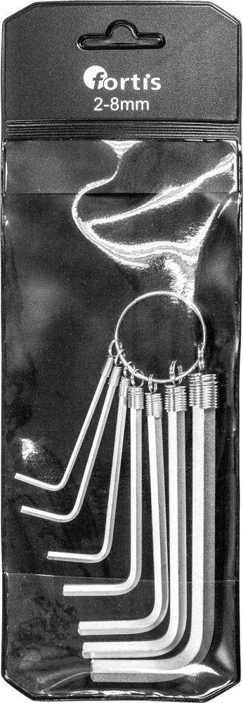 Winkelschraubendreher- Satz am Ring 7-teilig 2-8mm FORTIS - Artikel: 4317784730006