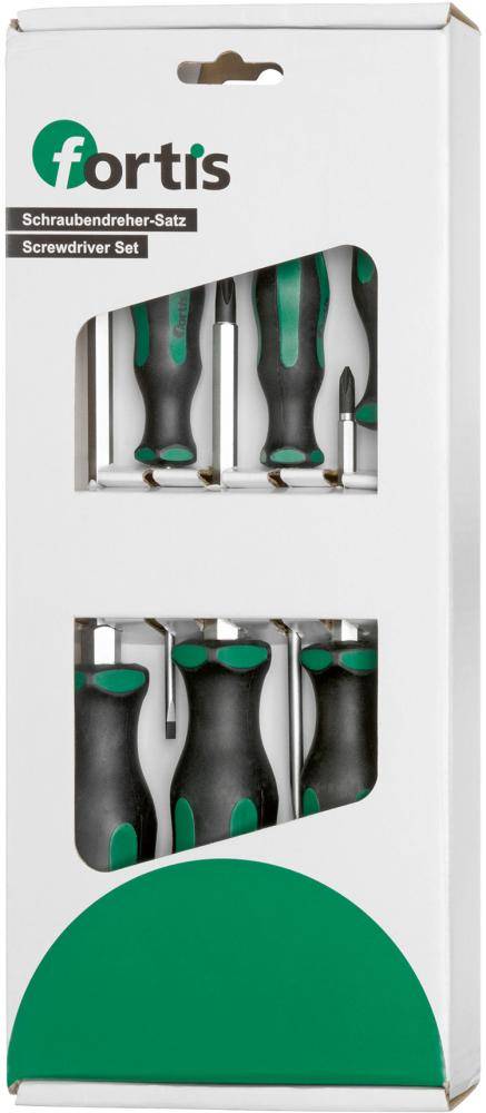 Schraubendreher-Satz Schlagkappe Schlitz/PH 6-teilig FORTIS - Artikel: 4317784730143