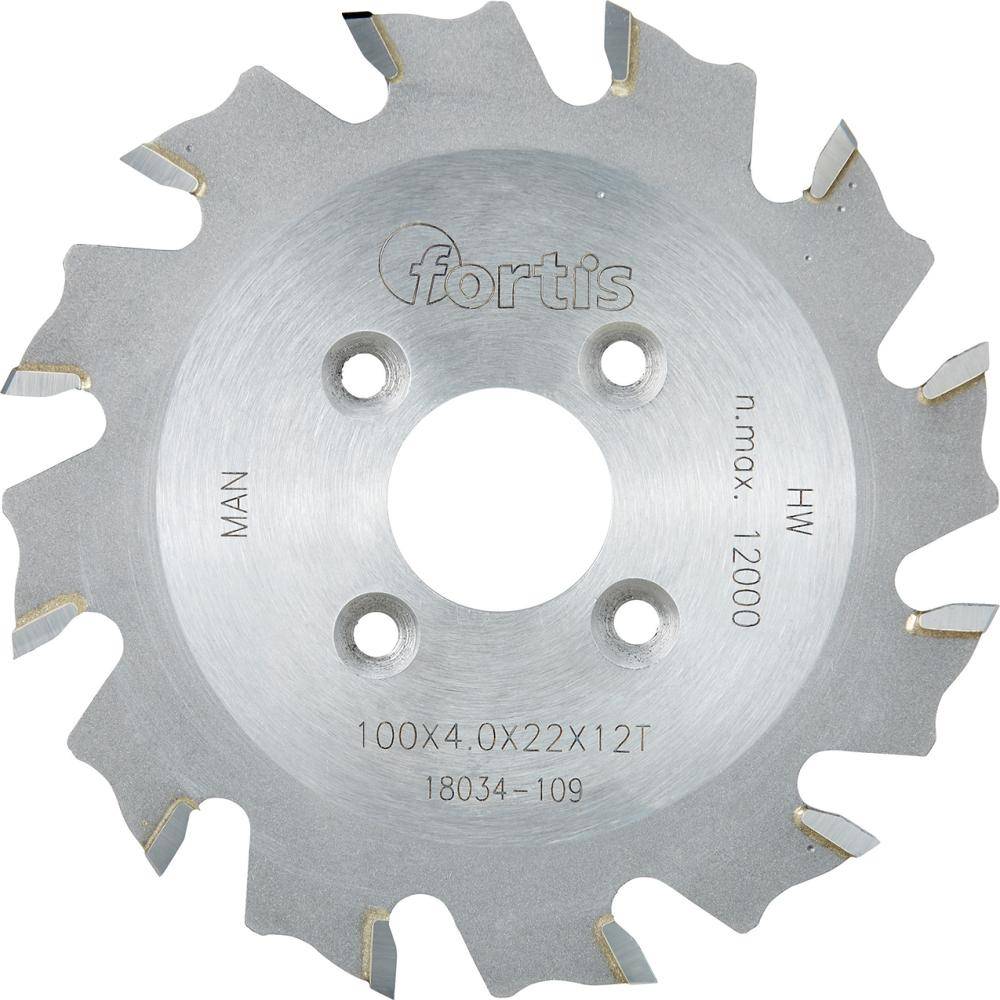 HW-Lamellen-Nutfräser 100x4,0x22 Z12W FORTIS - Artikel: 4317784733649