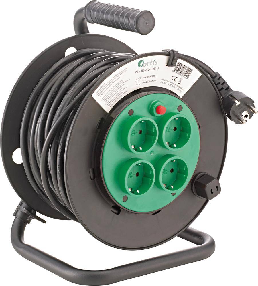 Kabeltrommel Kunststoff H05VV-F3G1,5 25m FORTIS - Artikel: 4317784735414