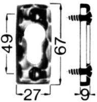 Schlüssel-Rosette Nr.283 PZ Ei Rowe - Artikel: 4330816002179