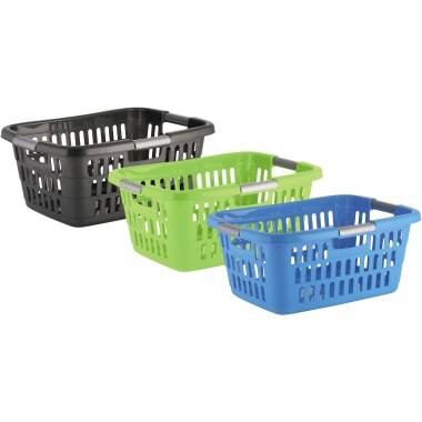 axentia Wäschekorb 236103 Kunststoff 61x41x25cm sort. - Artikel: 449033199