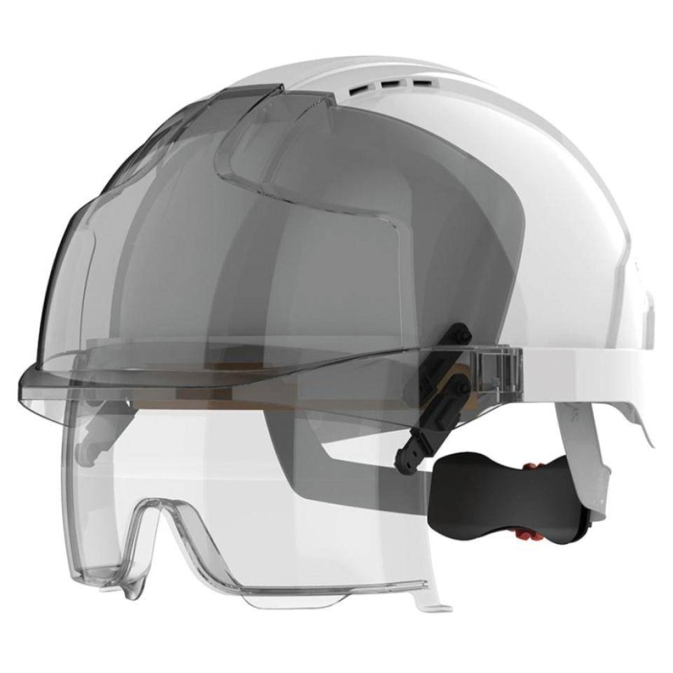 JSP® Schutzhelm EVO® Vistalens™, Kat.III, rauch/weiß, Kunststoff, 53-64cm, 490g