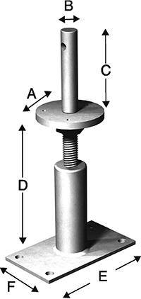 SST Pfostenhalter PCN24x180G-R - Artikel: 5701953645700