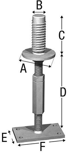 SST Pfostenhalter PCNB40G-R - Artikel: 5701953272708