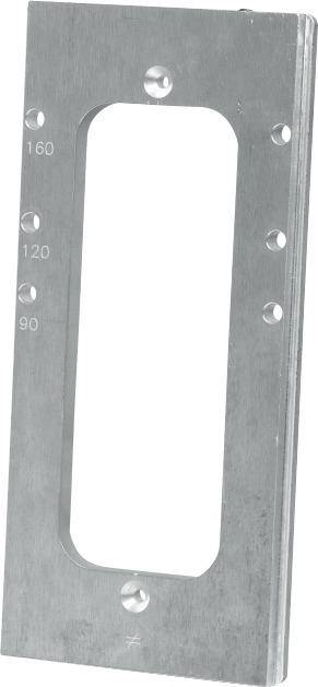 Fräs/Montageschablone AluMOET für ETB90 bis ETB229 - Artikel: 5701953410308