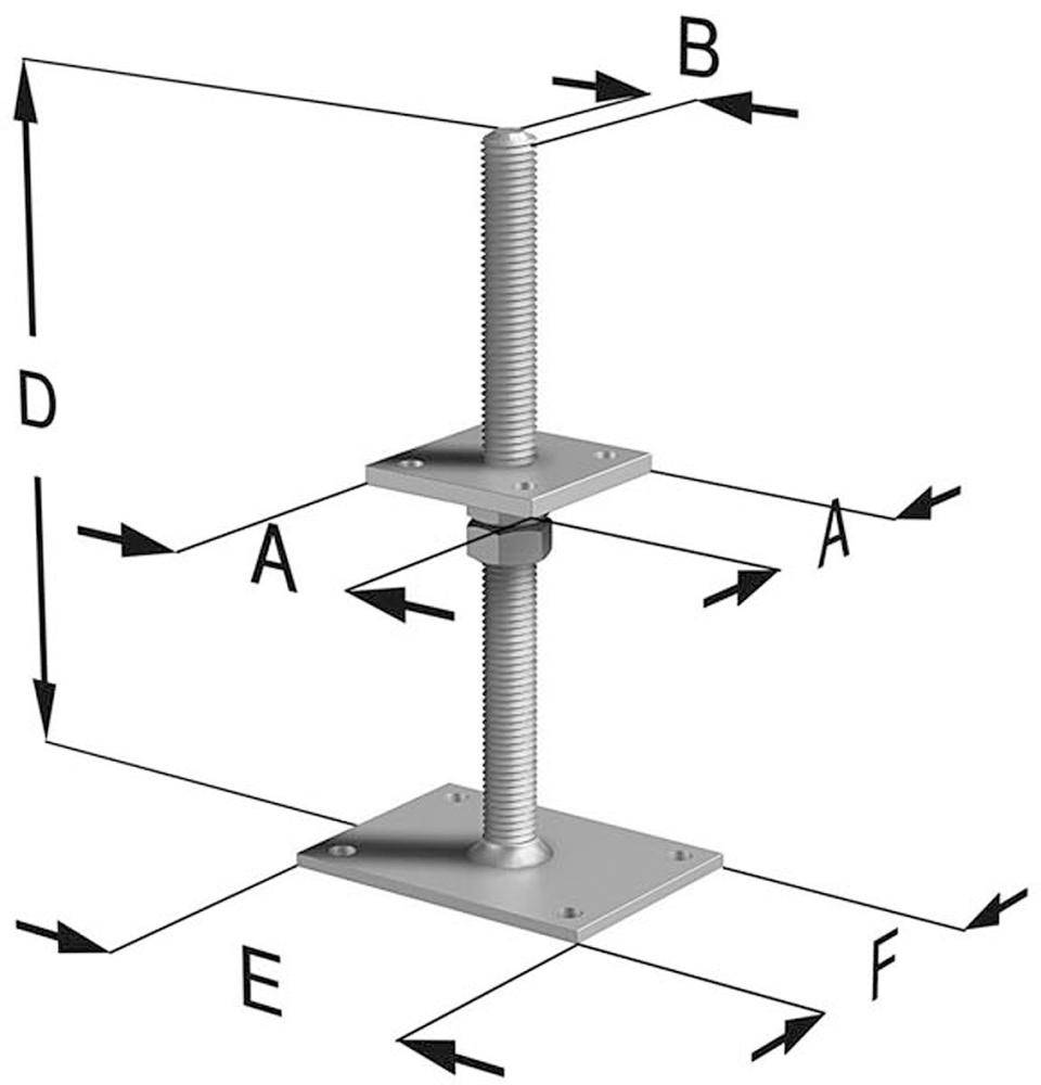 SST Pfostenhalter PT30G - Artikel: 5701953615000