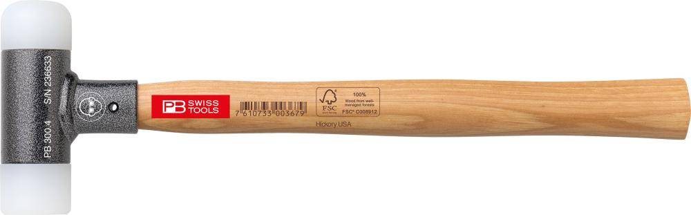Schonhammer mit Holzstiel rückschlagfrei 40mm PB Swiss Tools - Artikel: 7610733003686