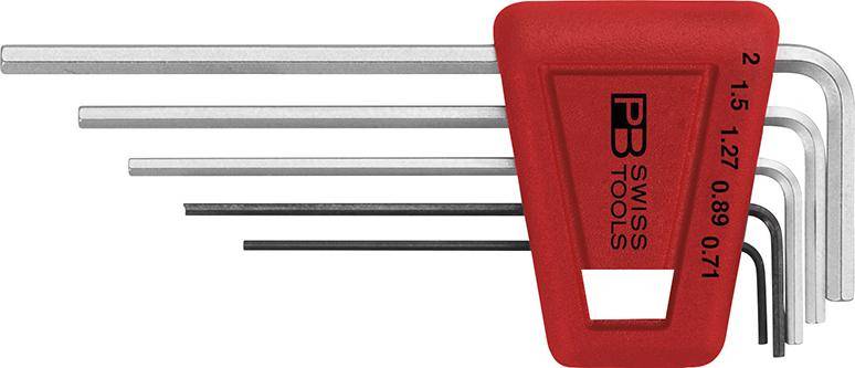Winkelschraubendreher- Satz im Kunststoffhalter 5-teilig 0,71-2mm PB Swiss Tools - Artikel: 7610733028092