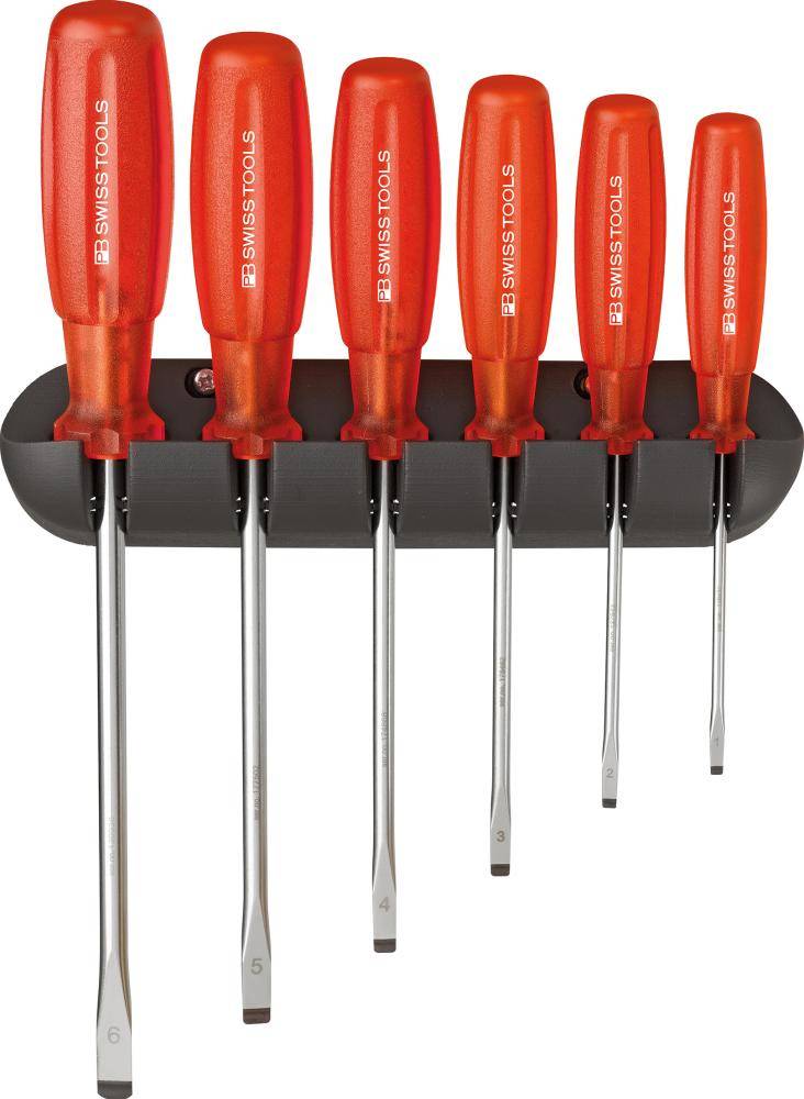 Schraubendreher-Satz 6-teilig Schlitz im Wandhalter Multicraft PB Swiss Tools - Artikel: 7610733029723