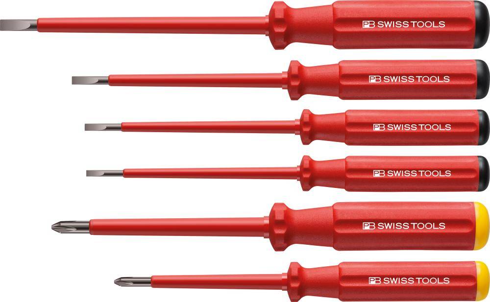 Schraubendreher-Satz VDE 6-teilig Schlitz/PH im Karton Classic PB Swiss Tools - Artikel: 7610733063543