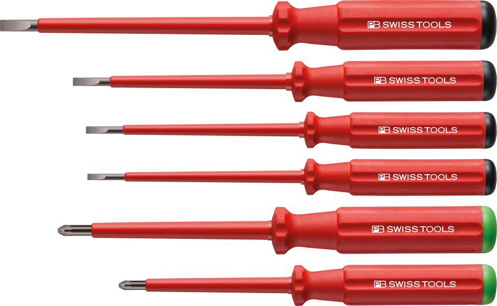 Schraubendreher-Satz VDE 6-teilig Schlitz/PZ im Karton Classic PB Swiss Tools - Artikel: 7610733063550