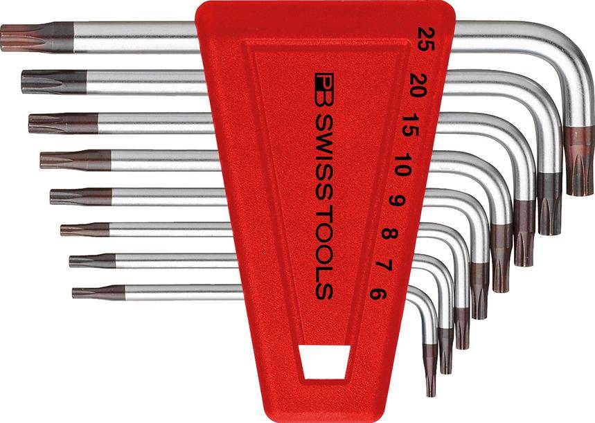 Winkelschraubendreher- Satz im Kunststoffhalter 8-teilig T6-T25 PB Swiss Tools - Artikel: 7610733069446