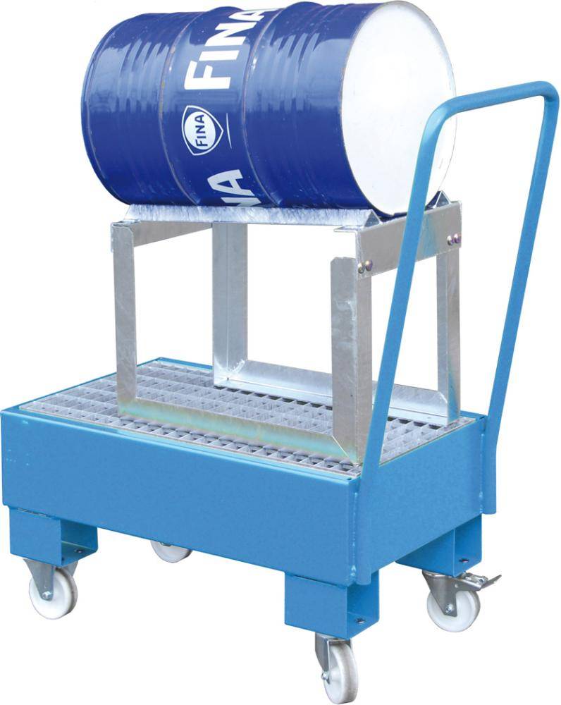 Fahrbare Auffangwanne 1x60ltr. Lichtblau - Artikel: 7830101810