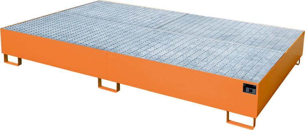 Auffangwanne AW 1000-10F lackiert orange RAL 2000 - Artikel: 7830102307