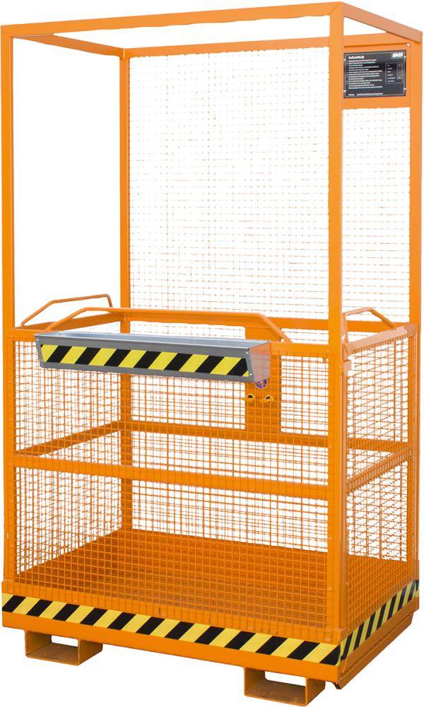 Arbeitsbühne für Stapler 2 Personen, 300 kg, Aufnahme breite Seite