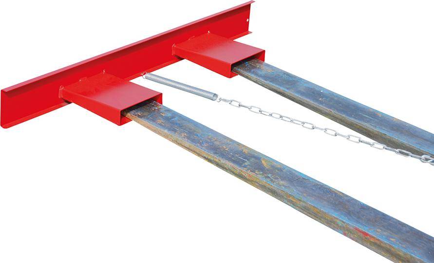 Gabelzinkenschild GZS lackiert, Feuerrot